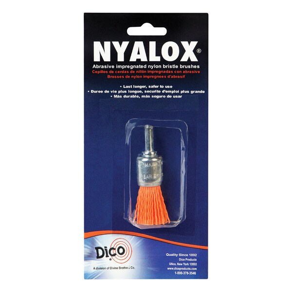 Dico Dico Nyalox 3/4 in. Medium Crimped Mandrel Mounted Cup End Brush Nylon 4500 rpm 1 pc 541-781-3/4 - main